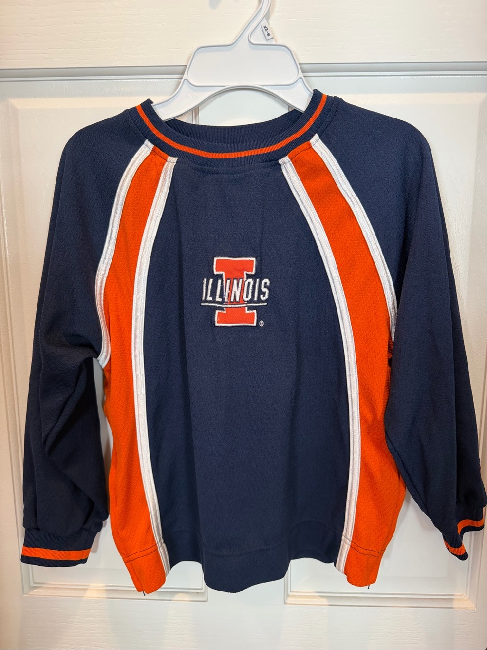 University of Illinois Navy Crewneck Thicker Long Sleeve Fighting Illini Jersey